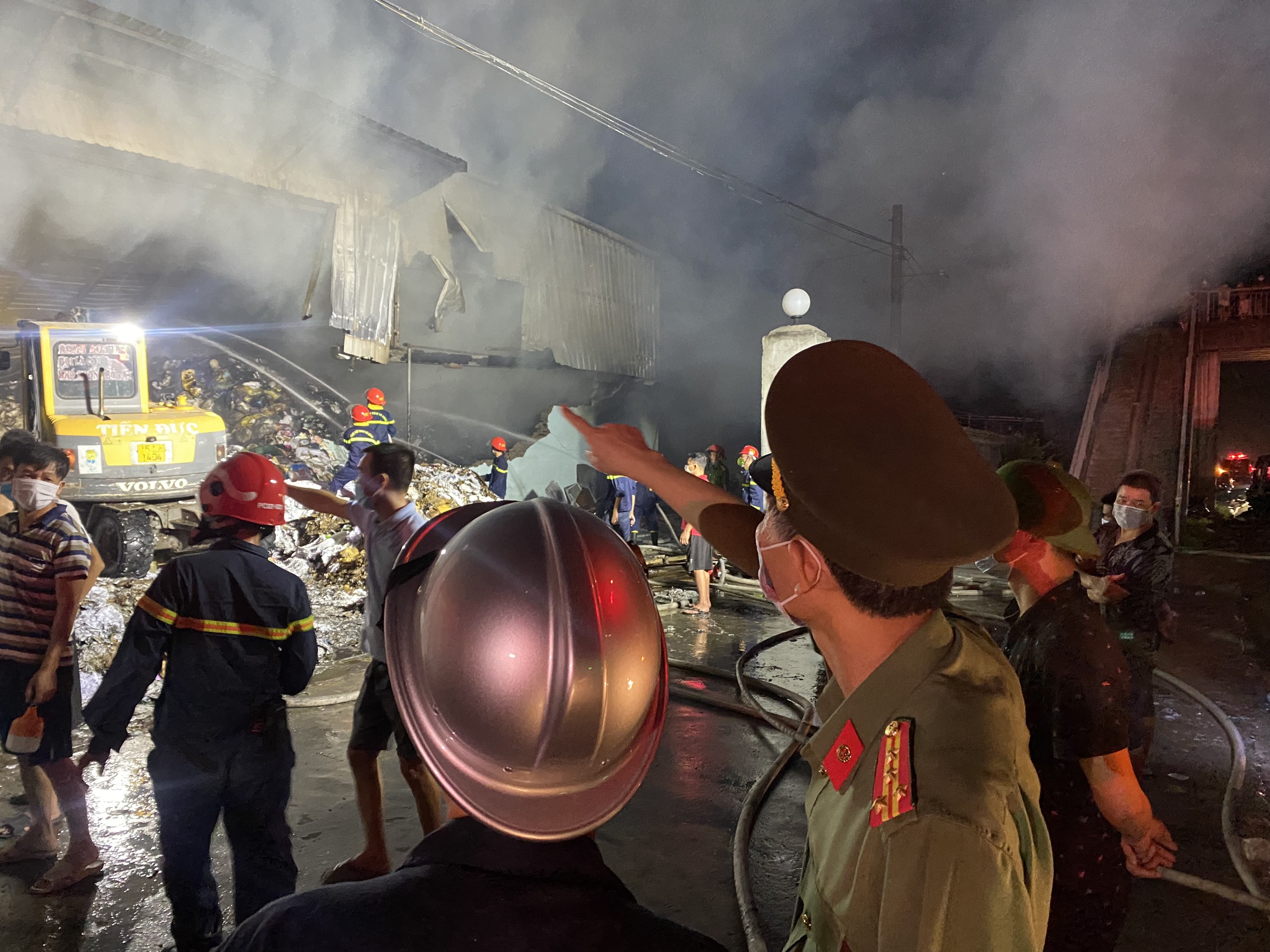 Thông tin về vụ cháy xưởng giấy ở xã Đại Bản, huyện An Dương, TP Hải Phòng